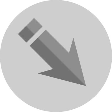 eğik ok simgesi, vektör illüstrasyonu