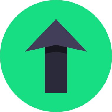 ok yukarı simgesi, vektör illüstrasyonu