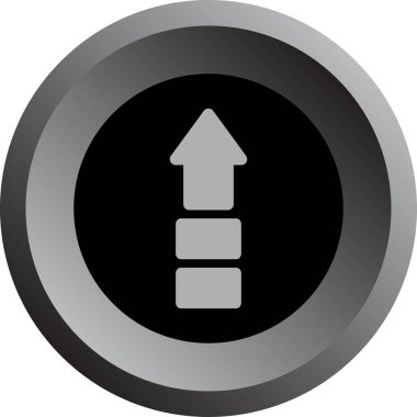 ok yukarı simgesi, vektör illüstrasyonu