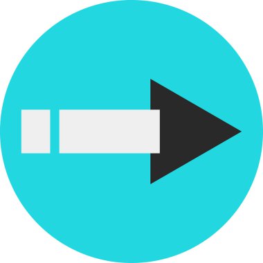 ok basit web simgesi, vektör illüstrasyonu 