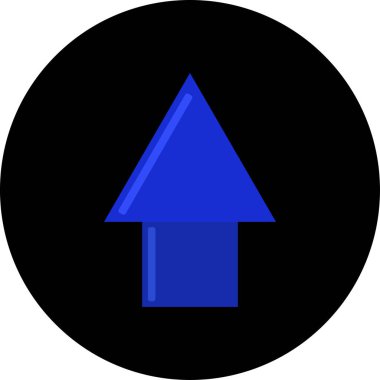 ok yukarı simgesi, vektör illüstrasyonu