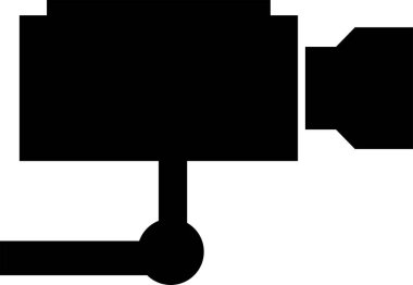 Bir dizi CCTV ikonu. Ev güvenlik kameraları simgeleri.