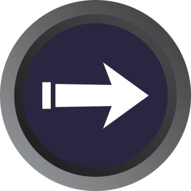 ok basit web simgesi, vektör illüstrasyonu 