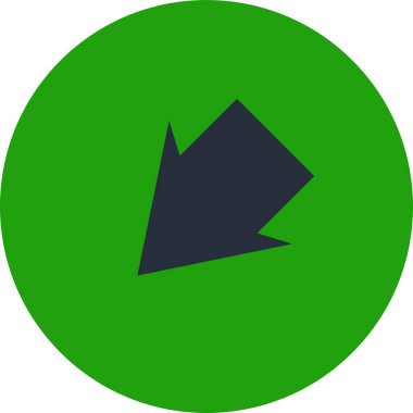 ok basit web simgesi, vektör illüstrasyonu 