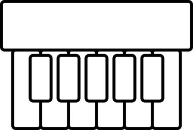 Piyano Klavye vektör çizim
