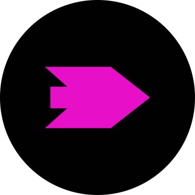 ok basit web simgesi, vektör illüstrasyonu 