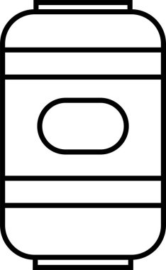 soda kutusu simgesi, vektör illüstrasyonu 