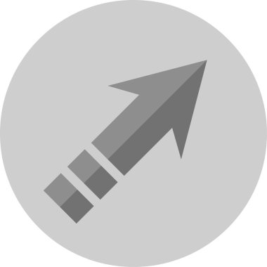 ok basit web simgesi, vektör illüstrasyonu 