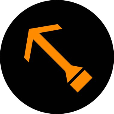 ok basit web simgesi, vektör illüstrasyonu 