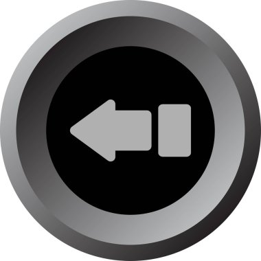 ok basit web simgesi, vektör illüstrasyonu 