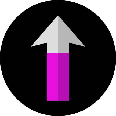 ok yukarı simgesi, vektör illüstrasyonu