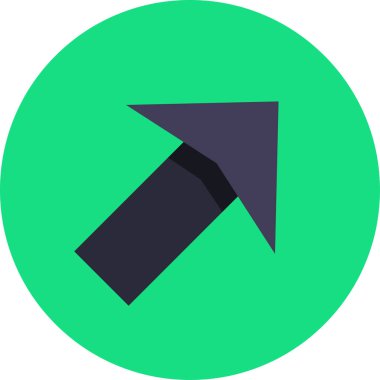 ok basit web simgesi, vektör illüstrasyonu 