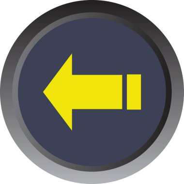 ok basit web simgesi, vektör illüstrasyonu 