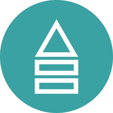 ok yukarı simgesi, vektör illüstrasyonu