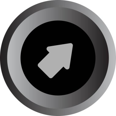 ok basit web simgesi, vektör illüstrasyonu 