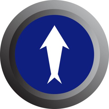 ok yukarı simgesi, vektör illüstrasyonu