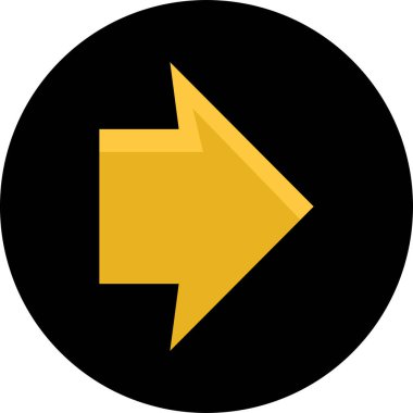 ok basit web simgesi, vektör illüstrasyonu 