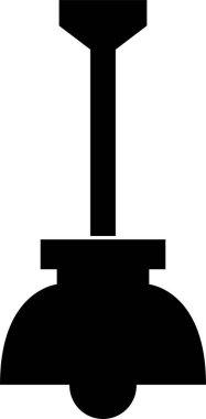 Kolye lambası simgesi, vektör illüstrasyonu