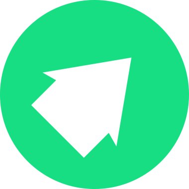 ok basit web simgesi, vektör illüstrasyonu 