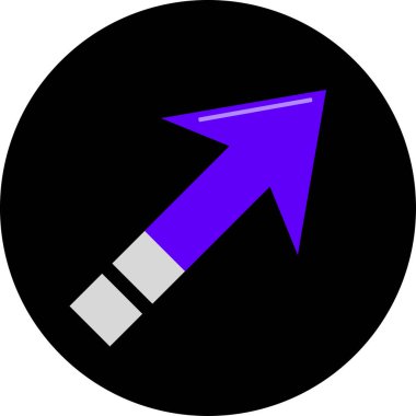 ok basit web simgesi, vektör illüstrasyonu 