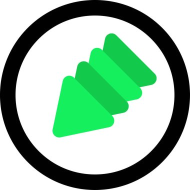 ok basit web simgesi, vektör illüstrasyonu 