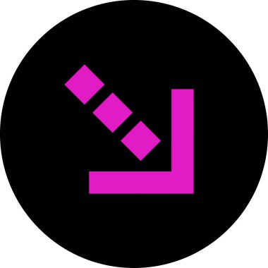 ok basit web simgesi, vektör illüstrasyonu 