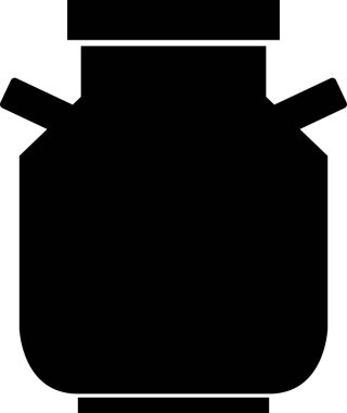 Beyaz arkaplanda izole edilmiş süt kutusu simgesi. 