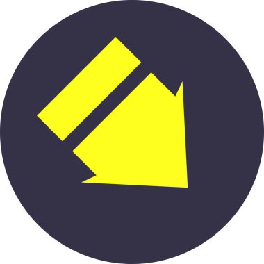 ok basit web simgesi, vektör illüstrasyonu 