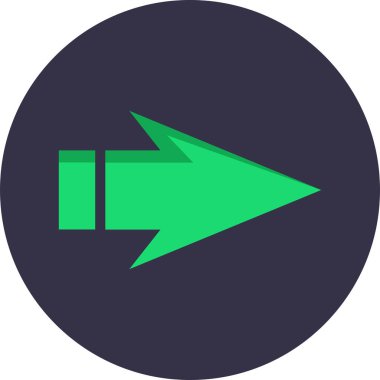 ok basit web simgesi, vektör illüstrasyonu 