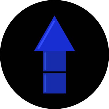 ok yukarı simgesi, vektör illüstrasyonu