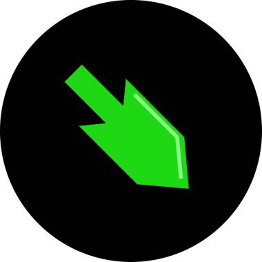 ok basit web simgesi, vektör illüstrasyonu 