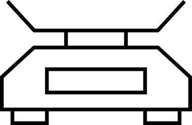 Beyaz arkaplanda mutfak boyutu simgesi