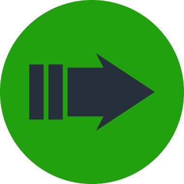 ok basit web simgesi, vektör illüstrasyonu 