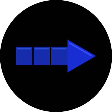 ok basit web simgesi, vektör illüstrasyonu 