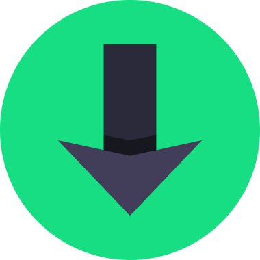 ok basit web simgesi, vektör illüstrasyonu 