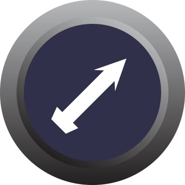 ok basit web simgesi, vektör illüstrasyonu 