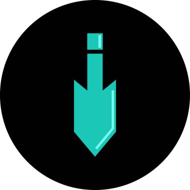 ok basit web simgesi, vektör illüstrasyonu 