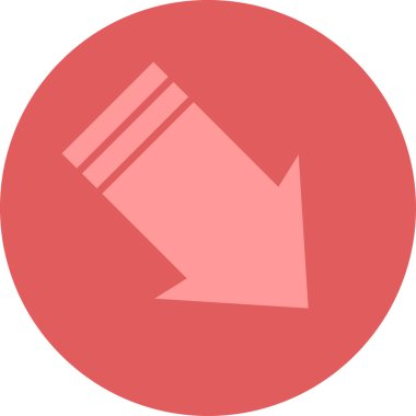 ok basit web simgesi, vektör illüstrasyonu 