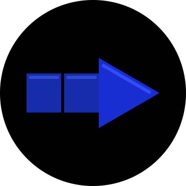 ok basit web simgesi, vektör illüstrasyonu 