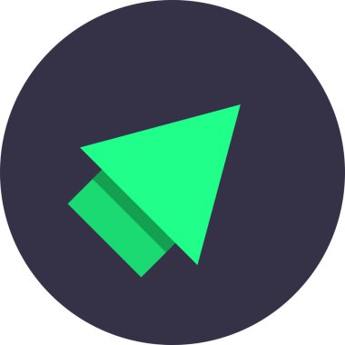 ok basit web simgesi, vektör illüstrasyonu 