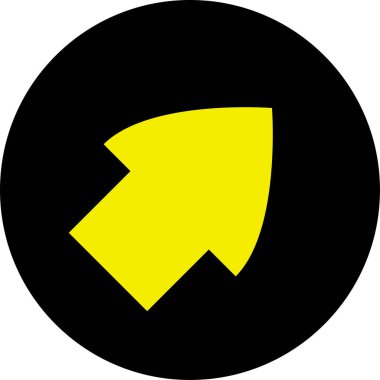 ok basit web simgesi, vektör illüstrasyonu 