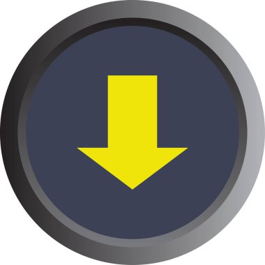 ok basit web simgesi, vektör illüstrasyonu 