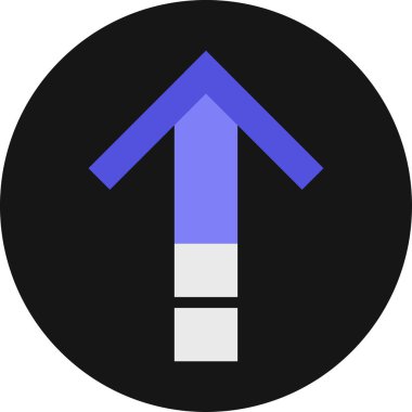 ok yukarı simgesi, vektör illüstrasyonu