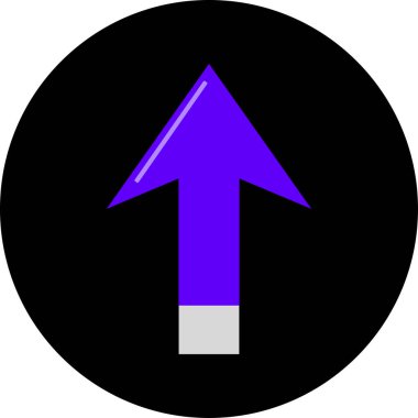 ok yukarı simgesi, vektör illüstrasyonu