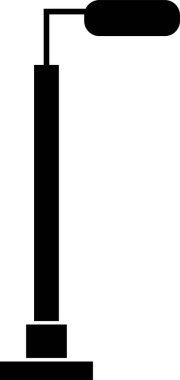 Sokak lambası simgesi, vektör illüstrasyonu