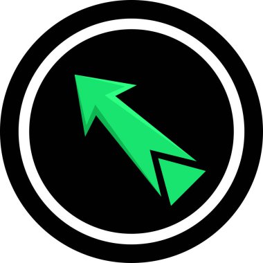 ok basit web simgesi, vektör illüstrasyonu 