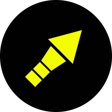 ok basit web simgesi, vektör illüstrasyonu 