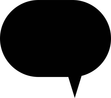 konuşma balonu simgesinin üzerine beyaz izole 