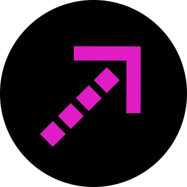 eğik ok simgesi, vektör illüstrasyonu