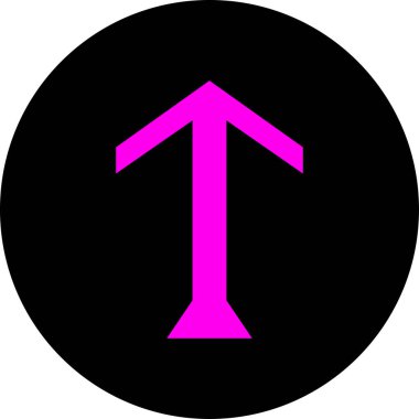 ok yukarı simgesi, vektör illüstrasyonu